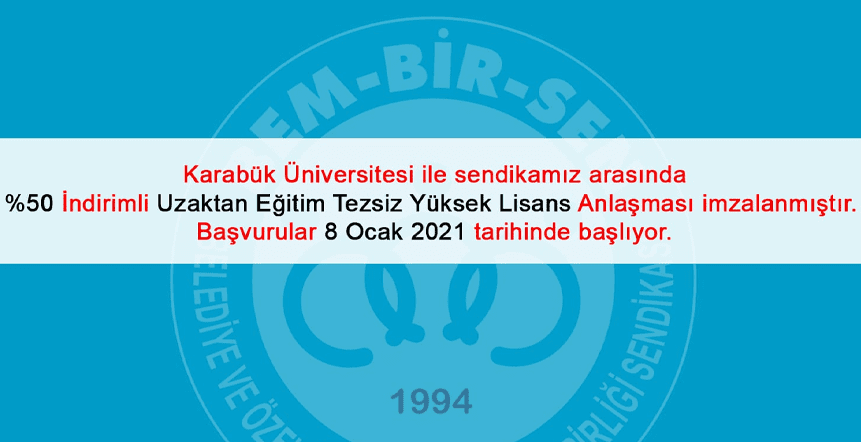 Karabük Üniversitesi ile sendikamız